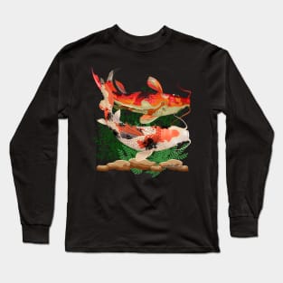 Koi Fish Aquatic Life Sea Creature Lover's Novelty Gift Long Sleeve T-Shirt